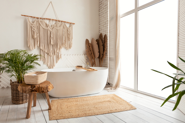 Udobno kupatilo u zen stilu postaje savršen prostor za relaksaciju na kraju dana